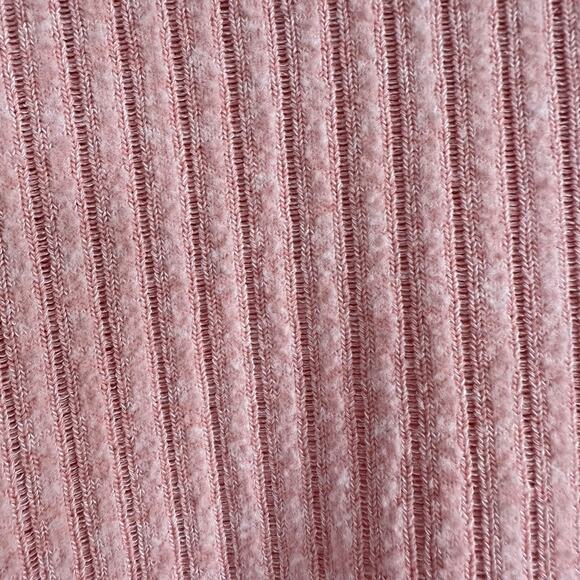 Anthropologie Maeve Cowl Neck Sweater Ribbed Knit Preppy Pink Womens MEDIUM - Picture 5 of 13